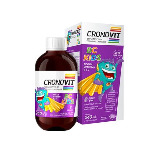 Suplemento Vitamínico-Minearal Kids Sabor Laranja Cronovit 240Ml -  Supermercado Farmácia Droga Líder - Compre Online em Uberlândia/MG