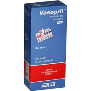 Vasopril 20 Mg Com 30 Comprimidos | Drogalider