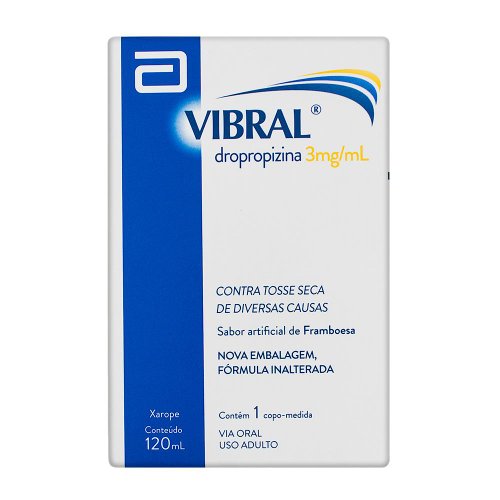 VIBRAL XAROPE ADULTO 120ML SABOR FRAMBOESA