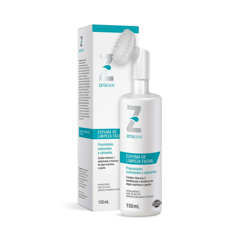 Espuma de Limpeza Facial Zeta Skin 150ml | Drogalider