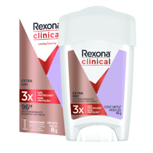 Desodorante Antitranspirante aerosol Rexona Clinical Extra Dry 96h