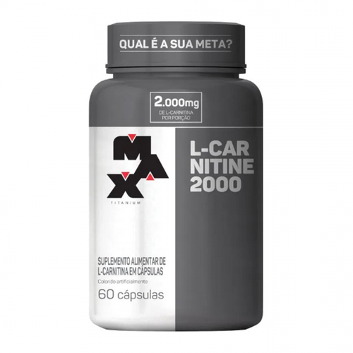 L-Carnitine 2000 Max Titanium frasco com 60 cápsulas