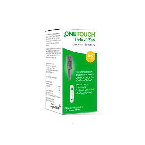 Lancetas One Touch Delica Plus 25 unidades