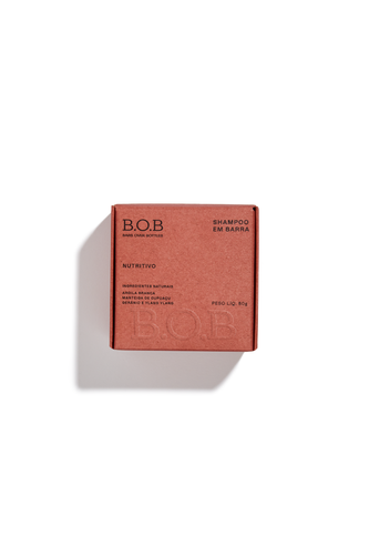 Shampoo Sólido Nutritivo B.O.B bars Over Bottles