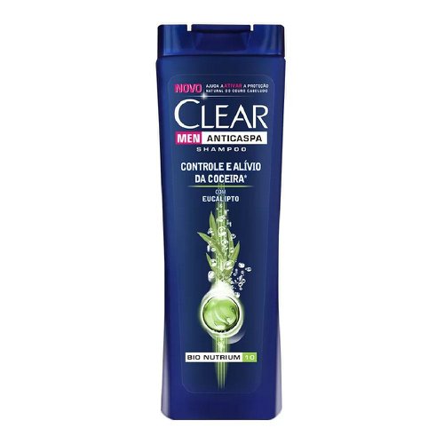 Shampoo Anticaspa Clear Men Controle e Alívio da Coceira Com 200ml