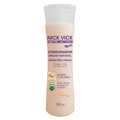 Condicionador Nick & Vick Nutri Brilho Natural com 260ml