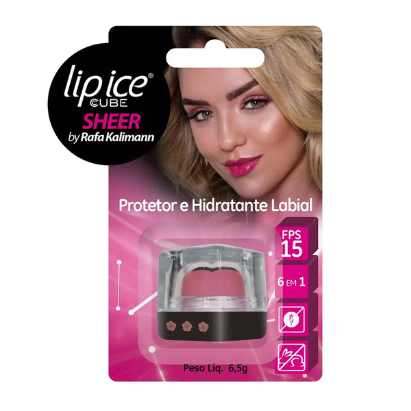 Protetor e Hidratante Labial Lip Ice Cube Sheer FPS 15 6,5g