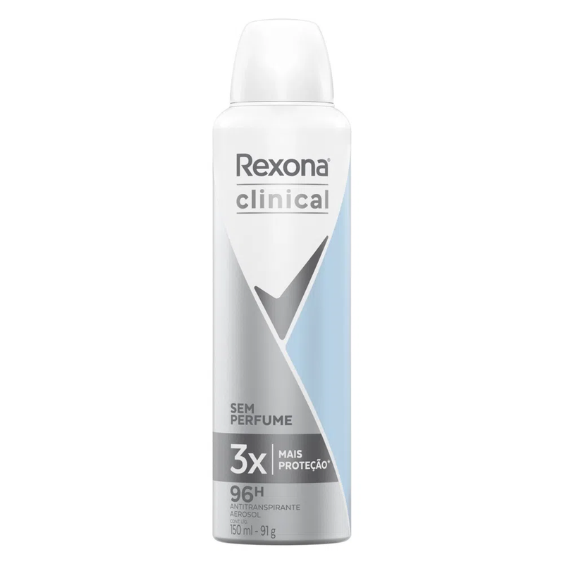 Desodorante Antitranspirante Aerosol Rexona Clinical sem Perfume com 150mL  . Farma 83 Farmácia e Drogaria Entrega, Delivery Rápido, Telefone e  WhatsApp ZAP, perto em SP São Paulo, Preço de Medicmanto, Genérico,  Perfumaria, OnLine