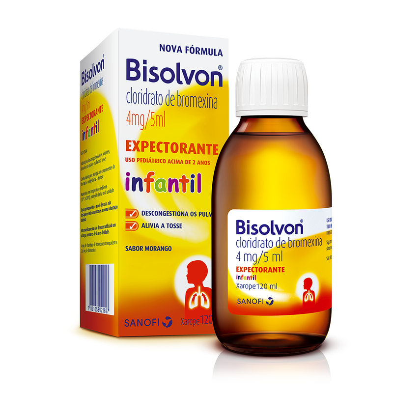 Bisolvon Expectorante Infantil Xarope 120ml 4mg/5ml