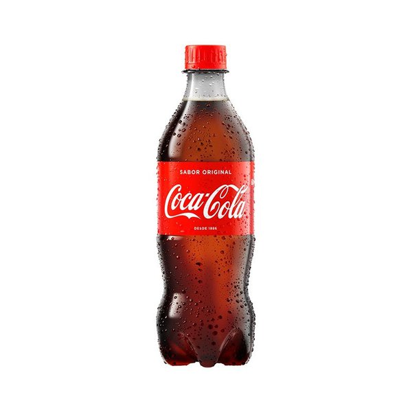 Refrigerante CocaCola pet 600mL DrogaVen faz bem