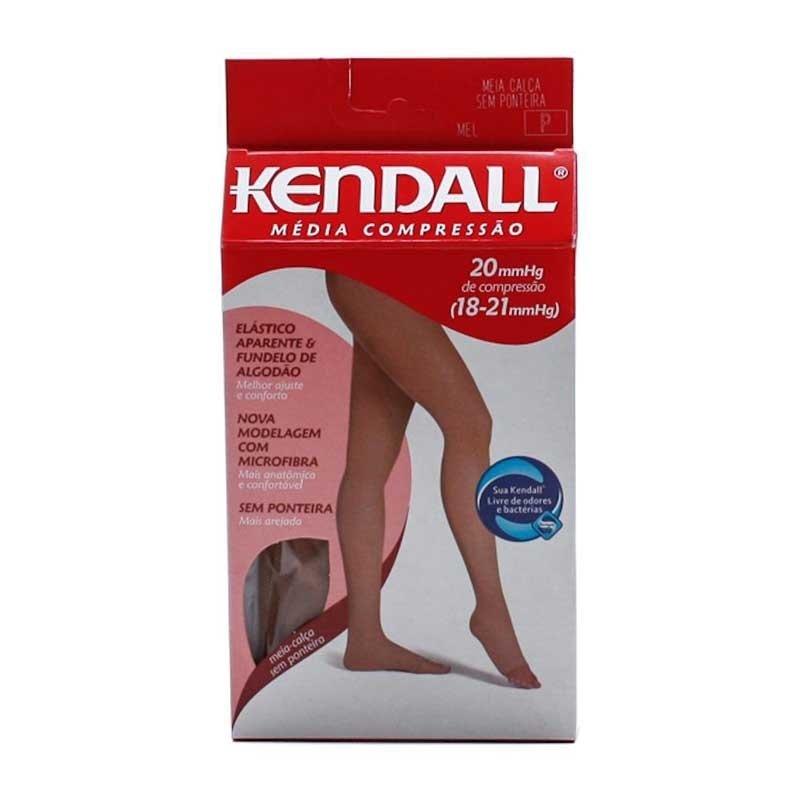 Meia-calça Kendall Média Compressão 18-21mmHg M, ponteira aberta