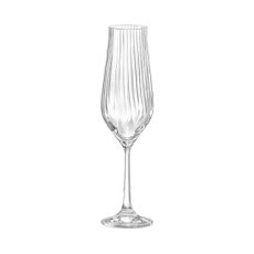 Taça de Champagne Cristal Tulipa Optic 170ml Bohemia 40894/170OP