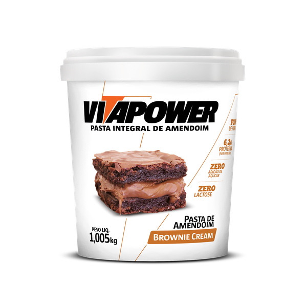 Pasta De Amendoim Brownie Cream - VitaPower