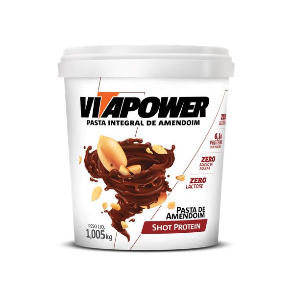 Pasta De Amendoim Shot Protein - VitaPower