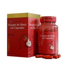 Vinagre de Maçã em Cápsulas Fortlife 1000mg - 60 Cápsulas