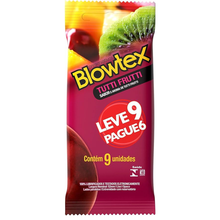 Preservativo Blowtex Tutti Frutti Leve 9 Pague 6 Unidades - Blowtex