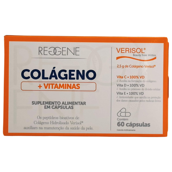 Reggene Colágeno Verisol + Vitaminas 60 cápsulas – Katiguá