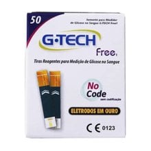 Tiras Reagentes G-Tech Free No Code 50un