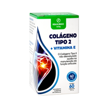 Colágeno Tipo II + Vitamina E 60 Cápsulas - Equilíbrio Vita