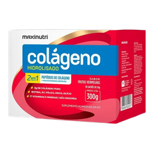 Colágeno Maxinutri Hidrolisado 2 em 1 Frutas Vermelhas 30 X 10 Saches