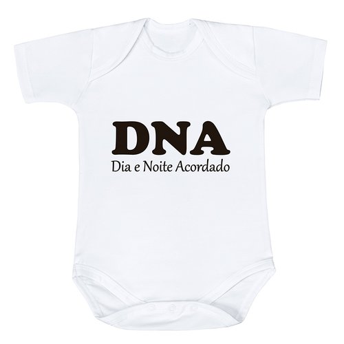 Body de Bebê DNA Estampado Manga Curta