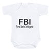 Body de Bebê FBI Estampado Manga Curta