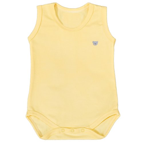 Body de Bebê Basic Regata Amarelo