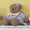 Ursinhas de Bebê Chevron Noblesse Amarelo Kit 3 Peças