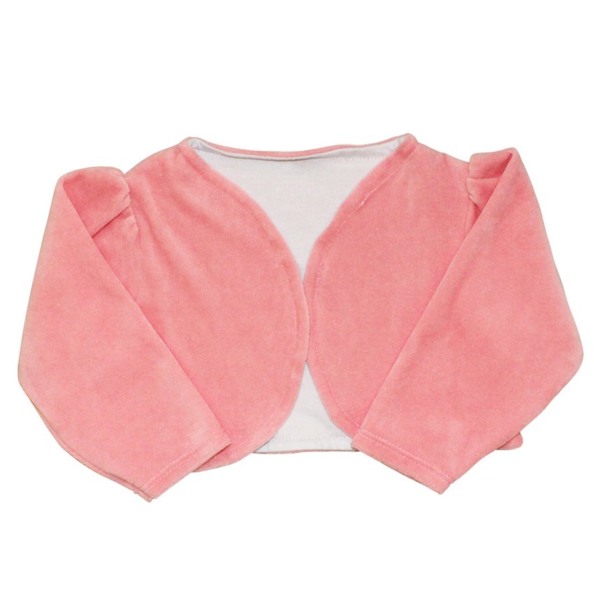 Bolero Baby Rosê de Plush Manga Longa Essencial Enxovais