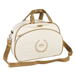 Bolsa Maternidade Puppi Coroa Palha e Dourado M