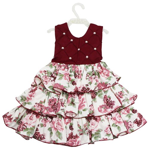 Vestido store bebe marsala