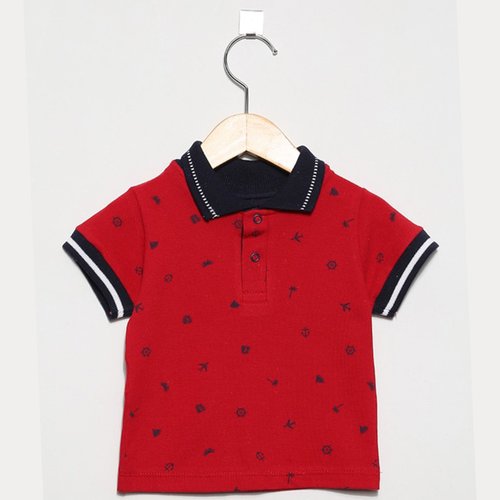 Camisa Infantil Polo Marinheiro Vermelho