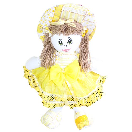 Boneca Alice Poá Amarelo