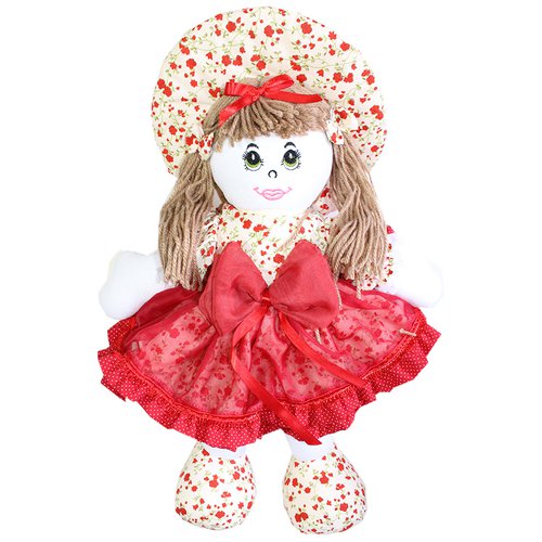 Boneca Alice Floral Vermelho