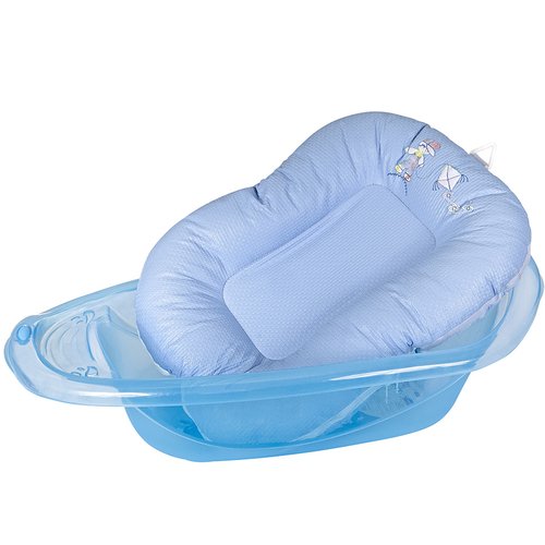 Almofada para Banho de Bebê Azul