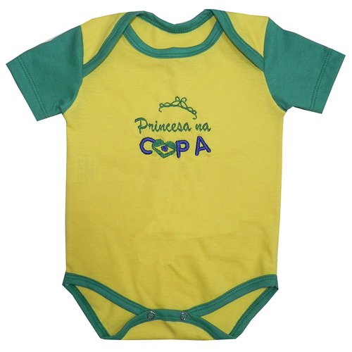 Body de Bebê Copa do Mundo Princesa na Copa