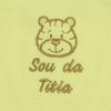 Kit Body de Bebê Sou da Titia Amarelo e Lilás 2 Peças