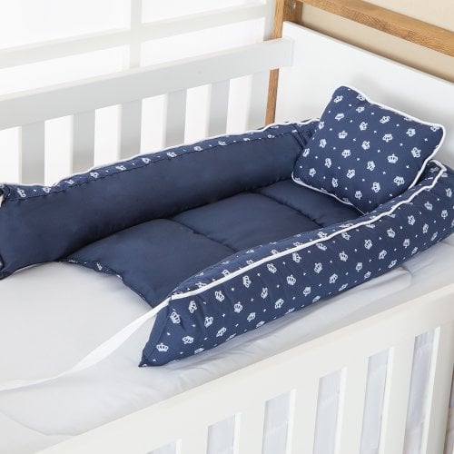 Ninho para bebe Aconchegante - Chevron Azul Marinho em Promoção na  Americanas