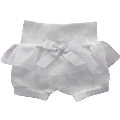 Shorts Tapa Fralda de Bebê Branco