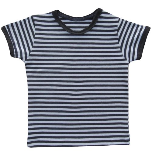 Camiseta Infantil Listrado Marinho e Azul