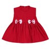 Vestido de Bebê Gigi Vermelho 3 Peças