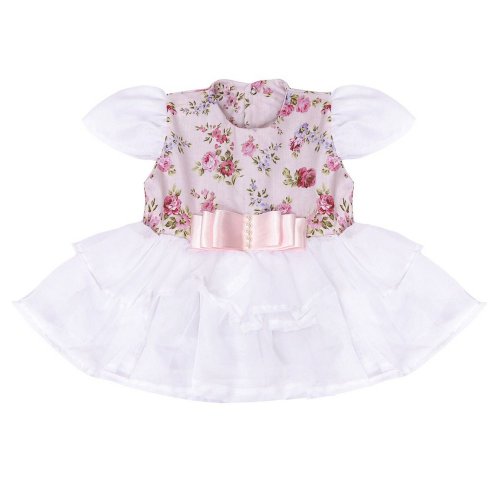 Vestido de Bebê Bailarina Floral Rosa