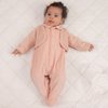 Macacão Longo de Bebê Fofinha Rosa Plush