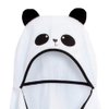 Toalha de Banho Panda Preto com Capuz