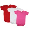 Kit Body de Bebê Vermelho, Branco e Pink 3 Peças