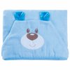 Toalha de Banho Urso Baby Azul com Capuz