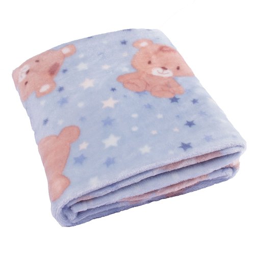 Cobertor de Bebê Ursinho Azul
