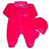 Kit Macacão de Bebê Poazinho Pink Plush