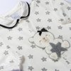 Macacão Longo para Bebê em Suedine Estrelas Ursinha