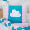 Kit Berço Nuvem Tiffany com Rosa 10 Peças